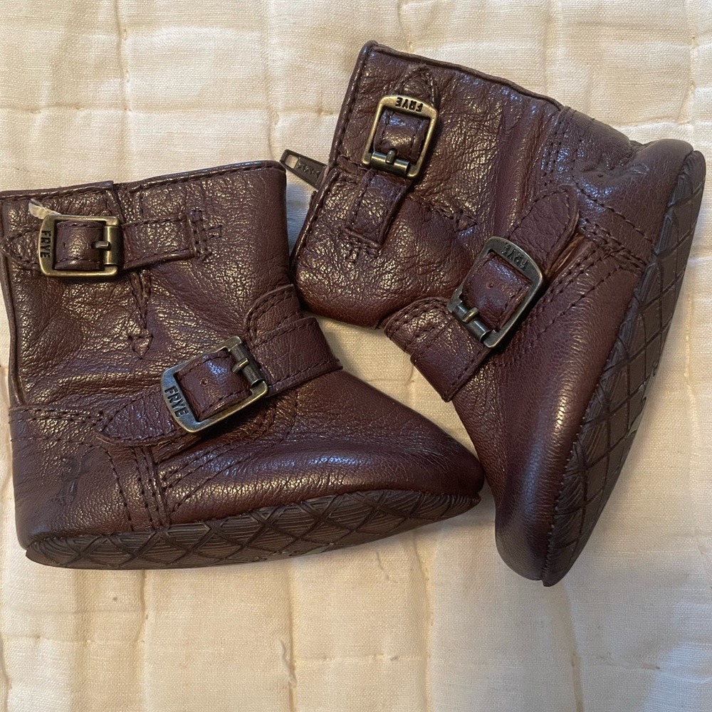 Frye leather baby boots, sz. 6M